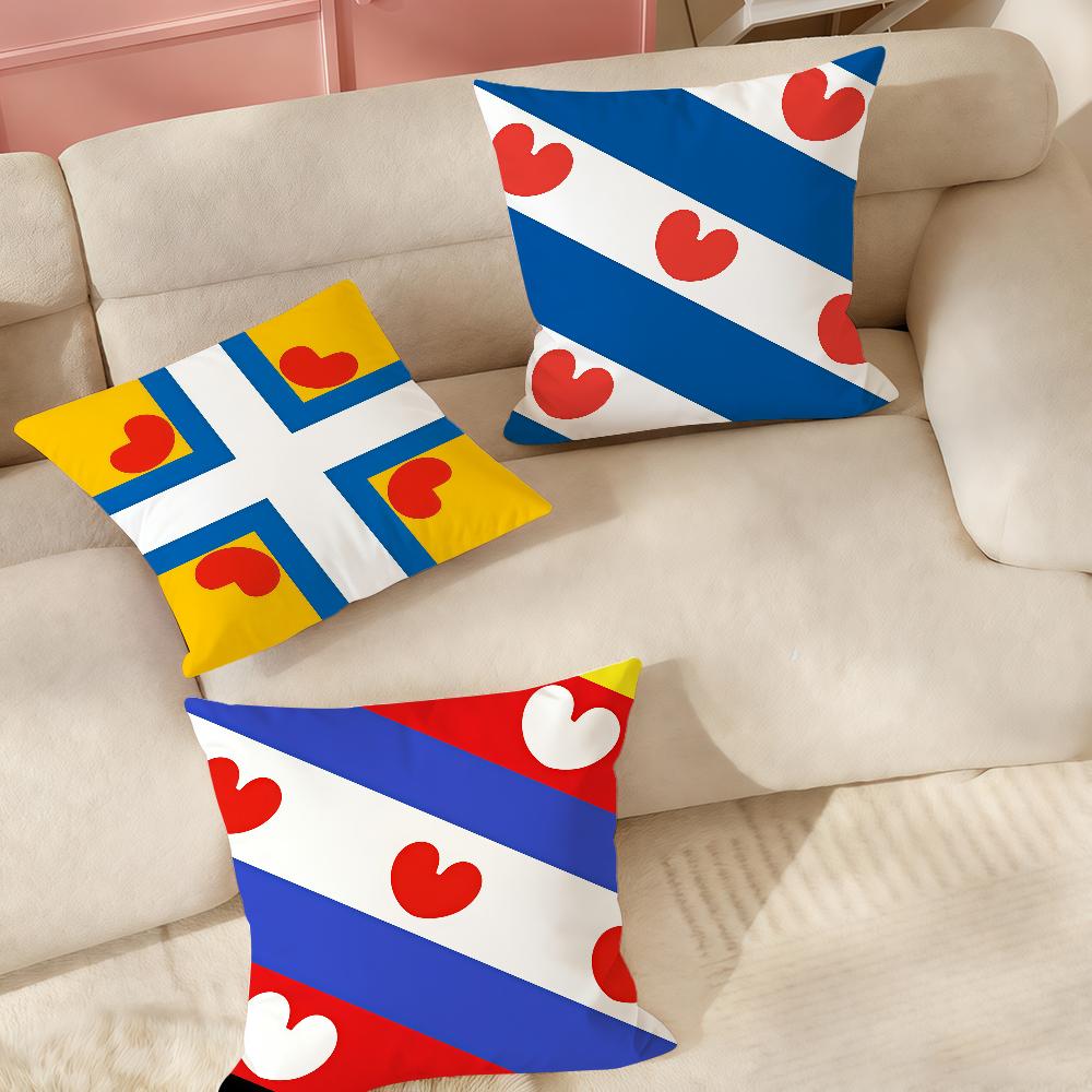 Nation Netherlands Friesland Pillow Case Applicable Space For Guest Rooms Interiors Cars Office House Decoration