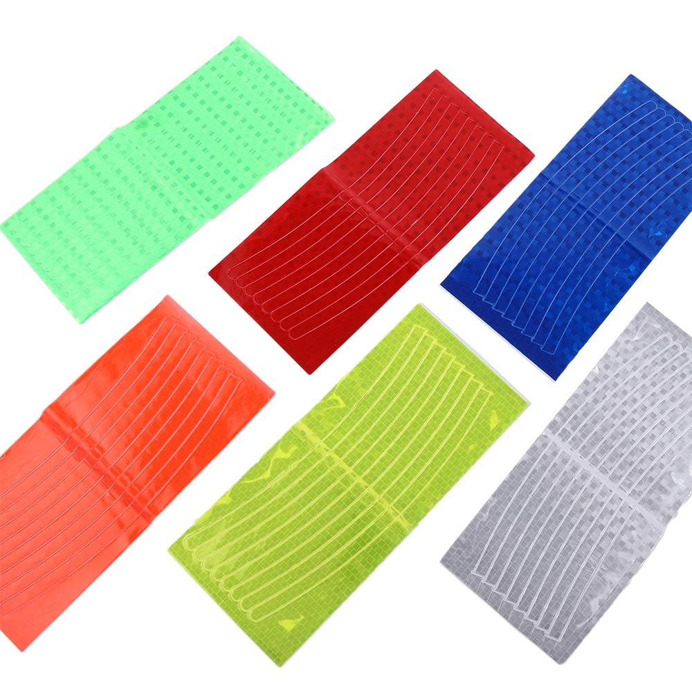 MTB Cycling Reflector Sticker Bicycle Sticker Reflector Tape Reflective Strip Fluorescent