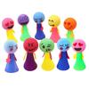 10Pcs Spring Jumping Man Toy Press Kids Bouncing Cartoon Expression Ball
