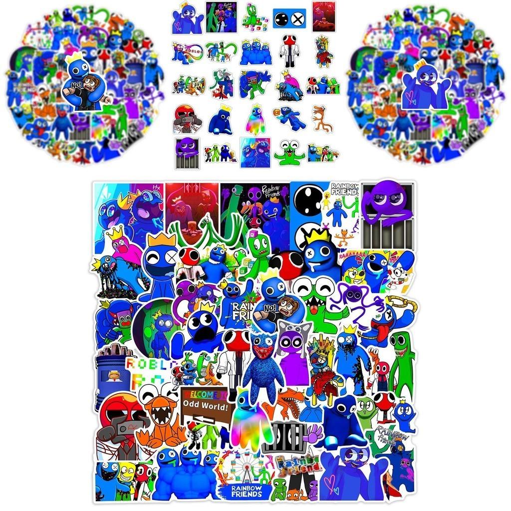 Красочные наклейки Roblox Rainbow Friends Водонепроницаемые Многоразовые Для багажа и многого другого!