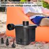 1 Set 4D Battery Air Pump with 3 Nozzles Portable Air Mattress Airbed Swimming Ring Pool Float Inflatables Electric Inflator Pump Outdoor Supplies