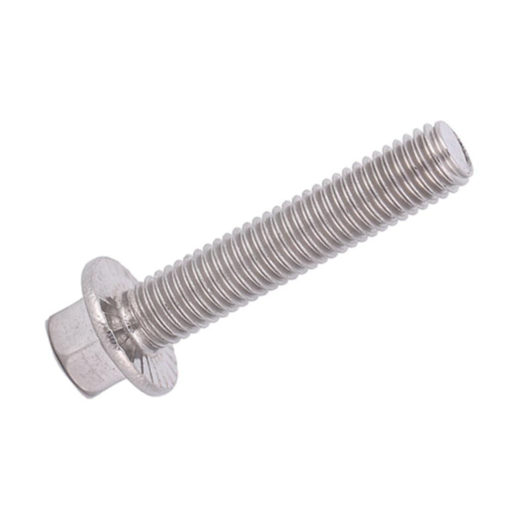 10 шт. M8 нержавеющая сталь SS304 шестигранный привод фланцевые винты головка шайба болты