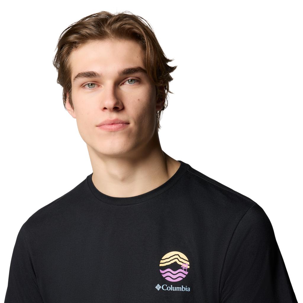 Columbia Kettle River Outdoor Tee, Mens Black T-shirt