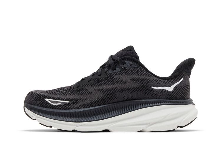 Women's Sneakers Hoka One One Clifton 9 Black White (Women's) Black/White