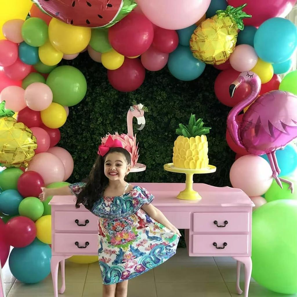 120 Piece Strawberry Balloon Wreath Set With Heart Latex Balloon Polka Dot Balloon Party Wedding