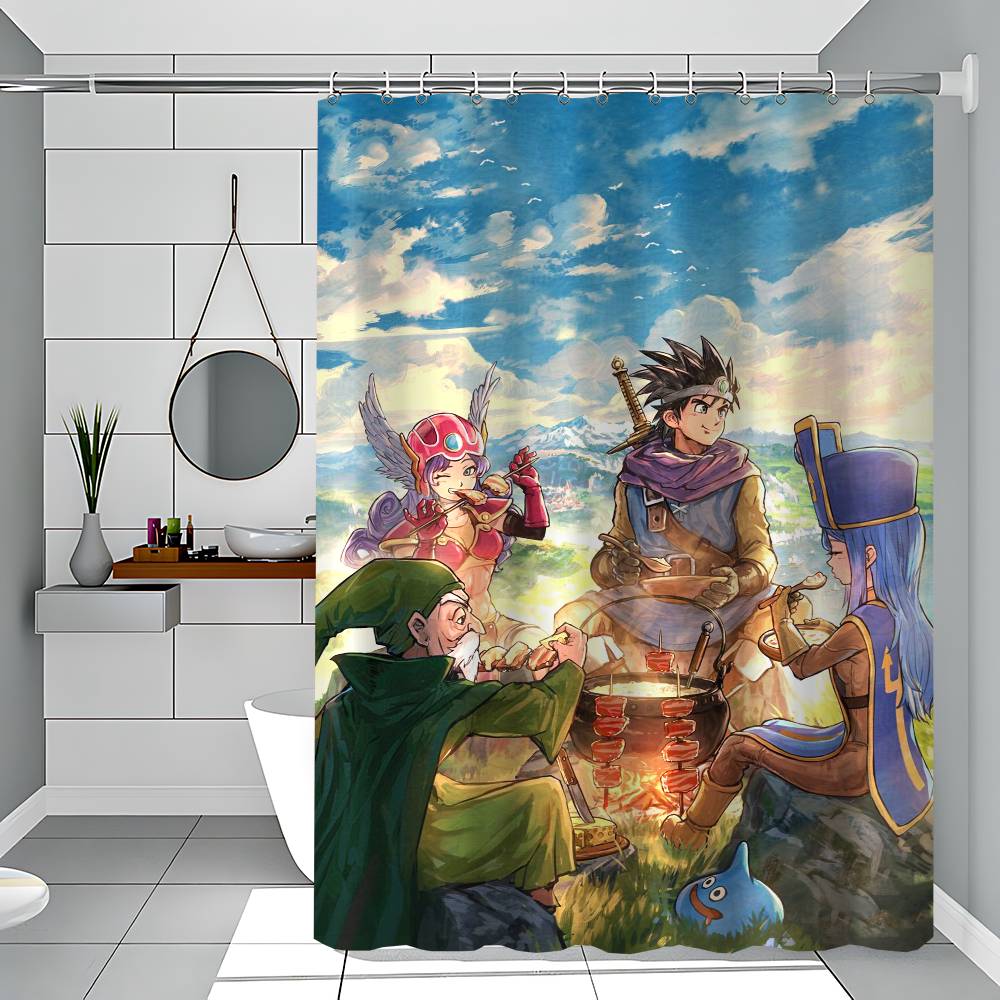 D-Dragon Quest 1 шт. 150X180 см Печатная Занавеска для душа Перегородка Ванная комната Водонепроницаемая и Устойчивая к плесени