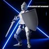 Armor Knight Action Figure with Accessories Movable Joints 3D Printed Medieval Warrior Robot Model Toy Stress Relief Articulated Dummy Decoration