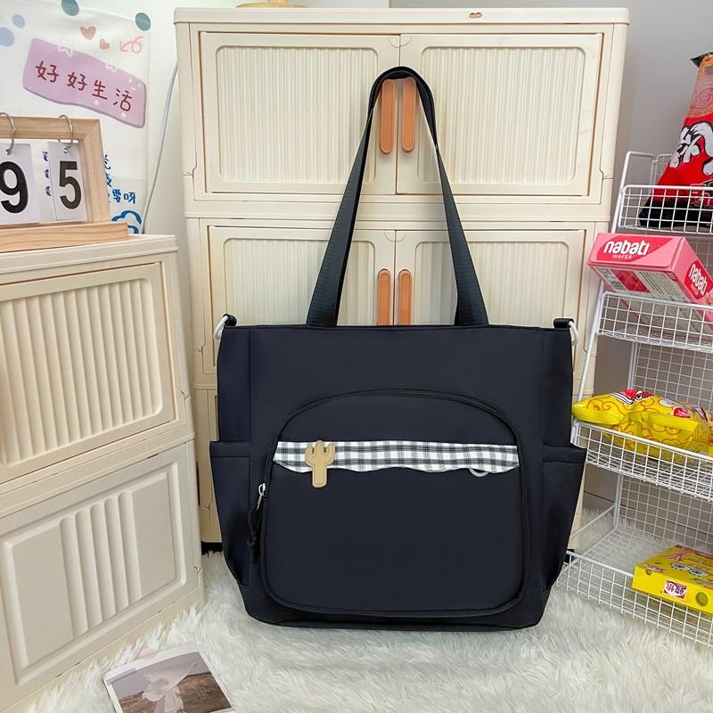 Женская сумка через плечо, студенческая сумка на плечо большой вместимости