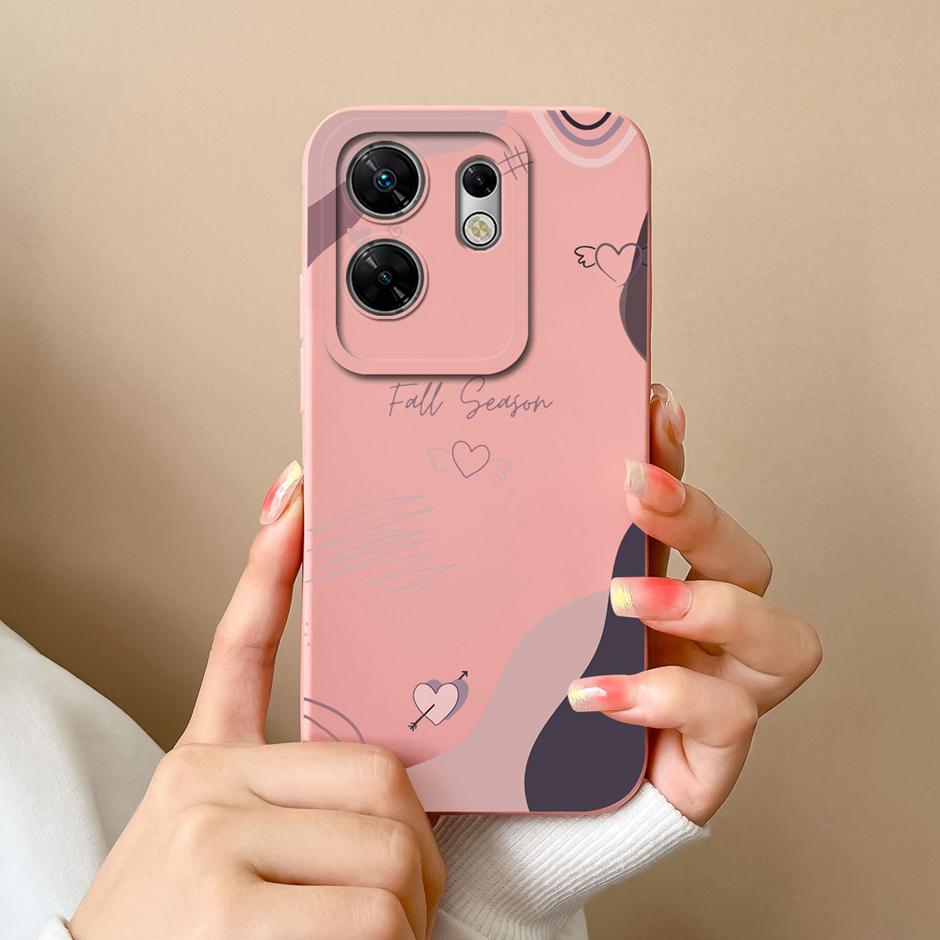 Чехол для Infinix Zero 30 4G 5G Милый Динозавр Леопардовый Принт Жидкий Силикон Защитная Задняя Крышка Для InfinixZero30 Funda