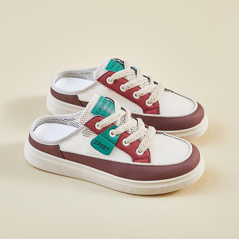 Новая летняя белая обувь для студенток, толстая подошва, увеличивающая рост, дышащая сетка, повседневная обувь