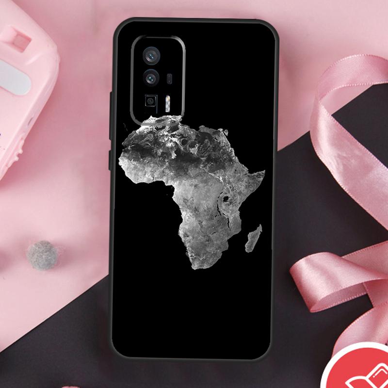 Africa Map Geography Case For Xiaomi 15 Ultra Mi 13 14 11T 12T 13T 14T Pro POCO F7 F5 F6 X3 X5 X6 X7 Pro Cover