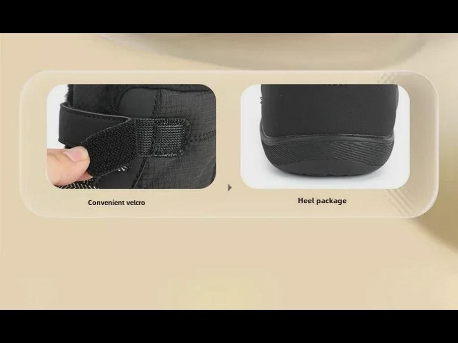 2024 Winter Kids' Wide-Head High-Top Velvet-Lined Snow Boots