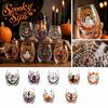 Стеклянный стакан с принтом на Хэллоуин и дизайном в виде тыквы, 15 унций