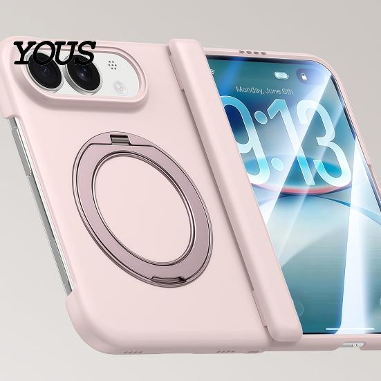 Защитный чехол с защитой от падения, матовый, магнитный, для IPhone Duo, с кольцом 360 градусов, вращающаяся крышка без кольца, держатель-присоска, беспроводная зарядка