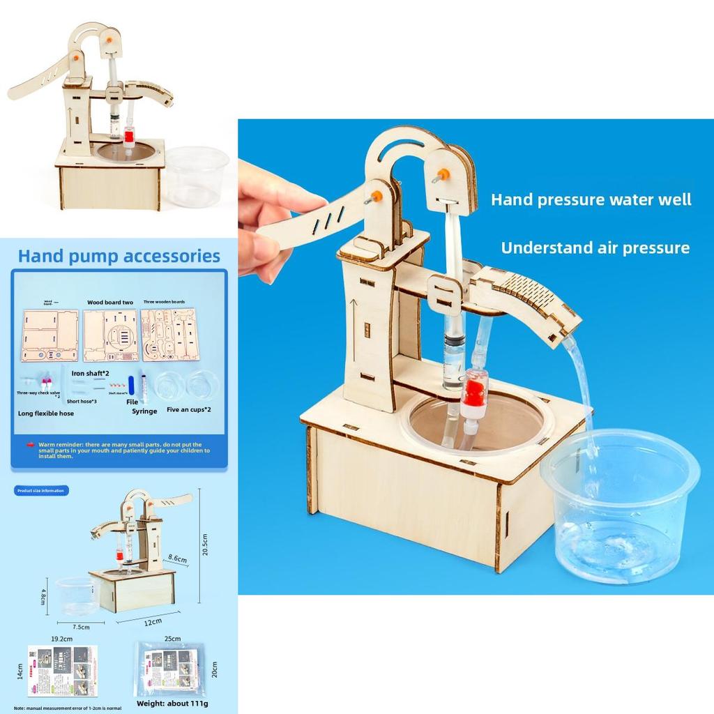 Childrens Physics Experiment Kit Hand Water Pump For Stem Learning