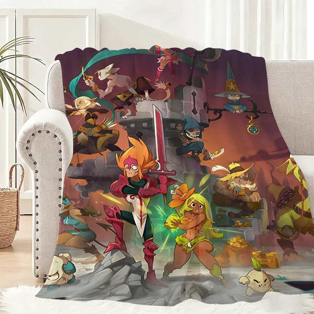 Game Dofus Throw Lightweight 240g Flannel Blanket Soft Skin-friendly for Summer Cooling
