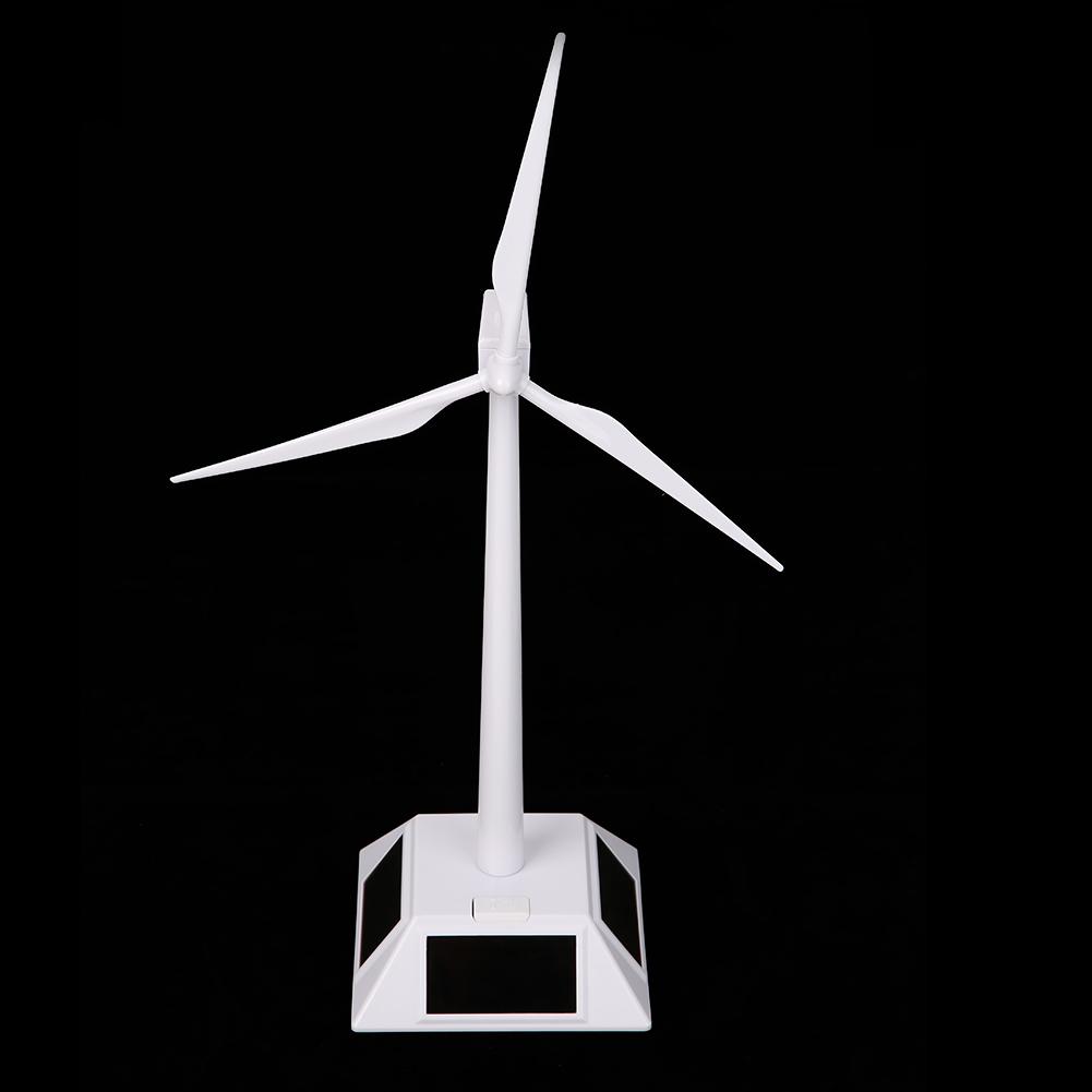 Solar Powered Windmill Model DIY Windmill Toy Decorative Desktop Windmill Decoration Science Teaching Tool for Home Decor