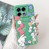 For Infinix Note 40 5G Case Cartoon Rabbit Flower Anti Slip Bumper Soft Silicone Cover For Infinix Note40 X6852 X6851 Phone Case