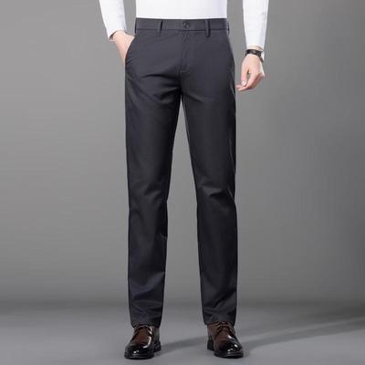 Мужские брюки Fengmao Business Casual прямого кроя с эластаном