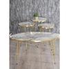 Вложенный стол и центральный стол Ellipse Set Gold Efes Wire