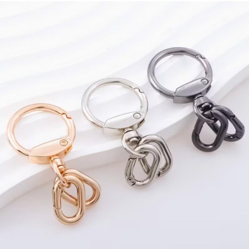 3pcs Multifunctional Metal Swivel Clasp Clips Rotating Trigger Bag Buckle DIY Crafts
