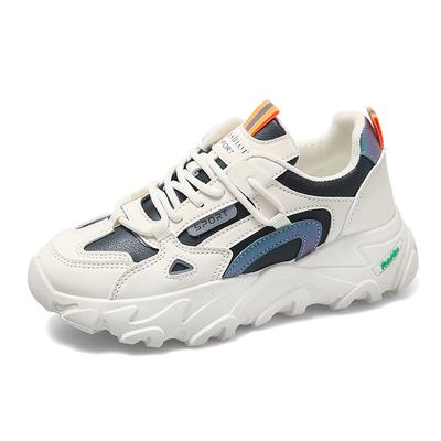 Папины кроссовки Детская кожаная белая обувь Универсальная Студенческая Легкая Амортизация Мягкая подошва Спорт Бег