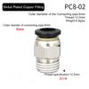 1Pcs Pipe Fitting Air Connector 1/8" 1/4" 3/8" 1/2" Male Thread Quick Connecors