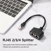 Сетевой кабельный разветвитель RJ45: Ethernet-адаптер и удлинитель с 1 на 2/3/4 порта