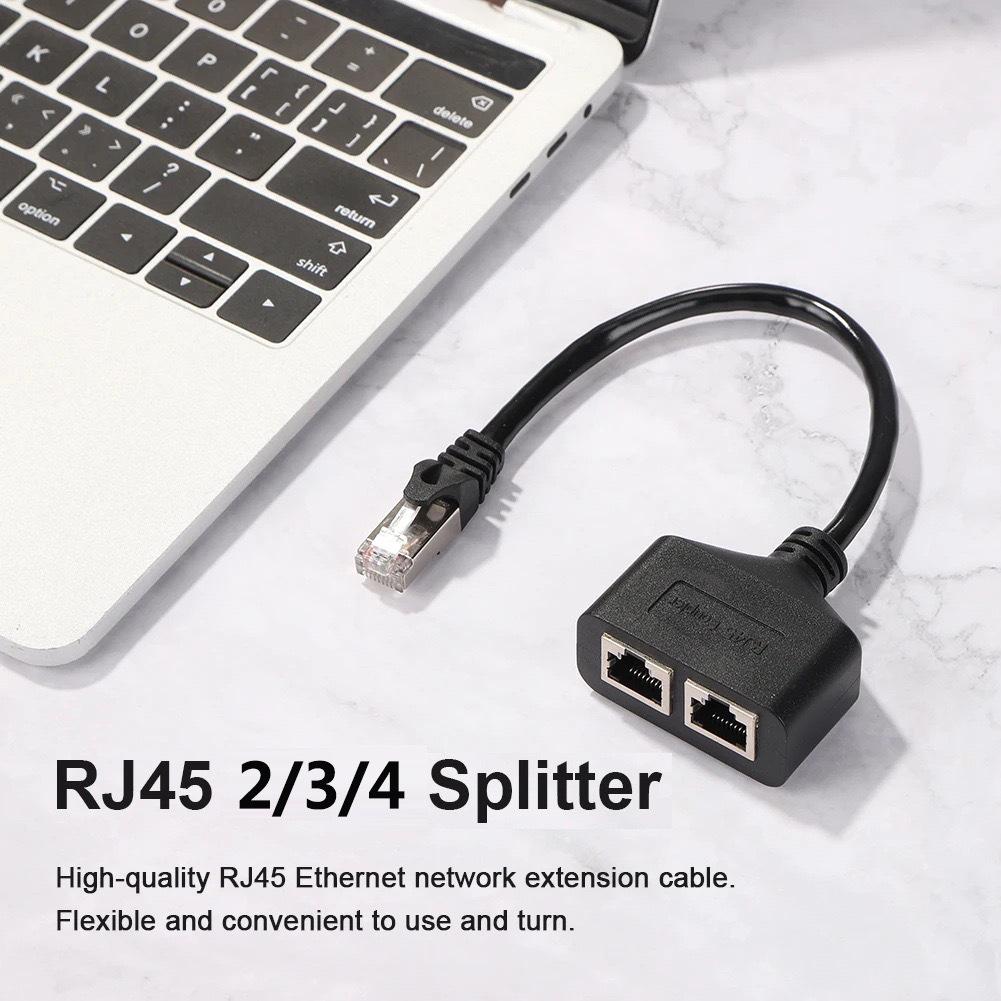 Сетевой кабельный разветвитель RJ45: Ethernet-адаптер и удлинитель с 1 на 2/3/4 порта