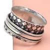 Silver Spinner Ring For Women Four Spinner Ring Fidget Silver Jewelry Ring"10"
