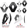 PZJG6 1pcs ABS Car Trunk Logo stickers Badge Front grille emblem For Renault Megane 2 3 Clio Scenic RS Duster Kaptur Captur Logan