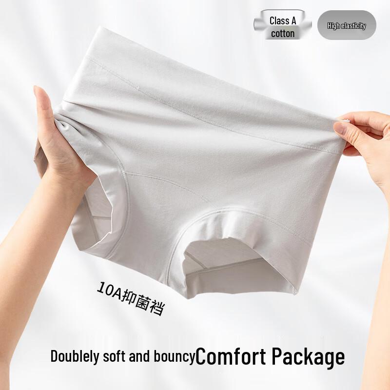 LANGSHA Женские боксеры из 100% хлопка с высокой посадкой, 3 шт.