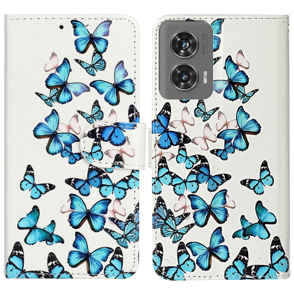 For Motorola Edge 50 Fusion 5G Case Pattern PU Leather Flip Phone Cover