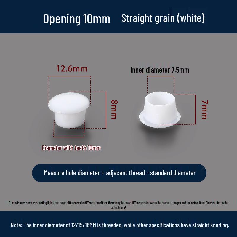 Универсальная круглая декоративная пластиковая заглушка для мебельных петель и отверстий под винты