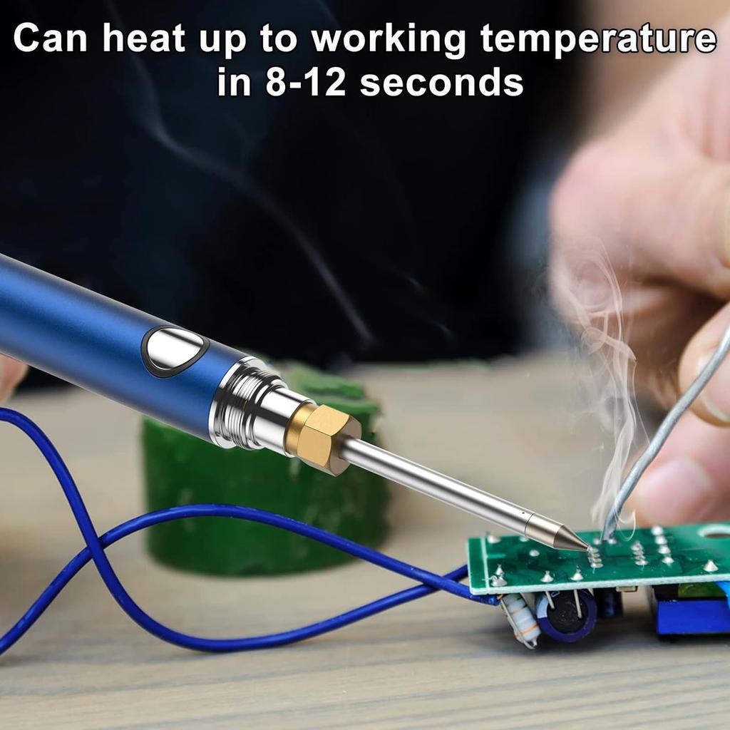 510 Thread Battery Cart Pen Portable Electric Soldering Iron Welding Kit Adjustable Voltage Smart Power Tool With USB Charger