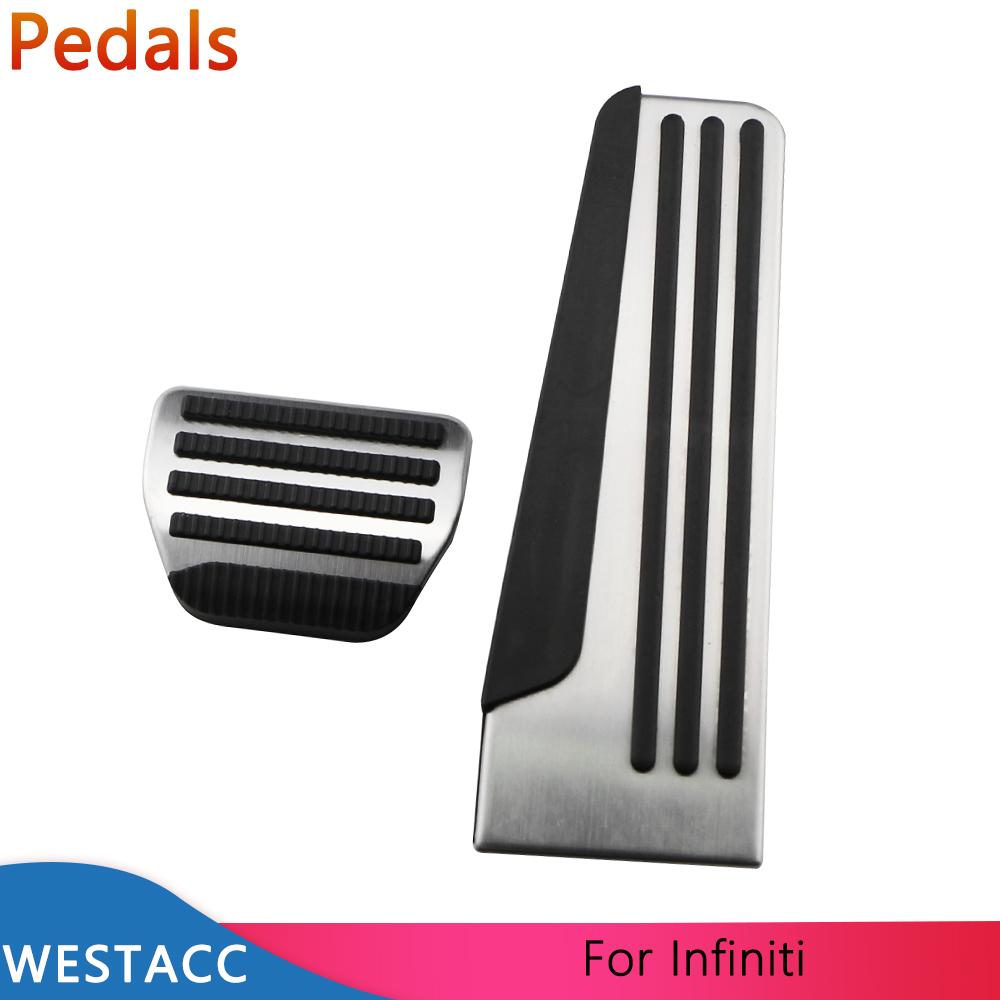 Автомобильные педали газа тормозная педаль чехол для Infiniti Q50 Q50L QX70 Q70 Q60 G35 G37 EX35 EX37 FX35 FX37 FX50