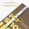 2Pcs Paper Clips Metal Pen Holder Clip Bookmarks Po Ticket Clip Stationery