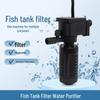 Compact Fish Tank Filter: Mini Internal Aquarium Filter with Cotton Filtration & Aeration Pump, Three-in-One.