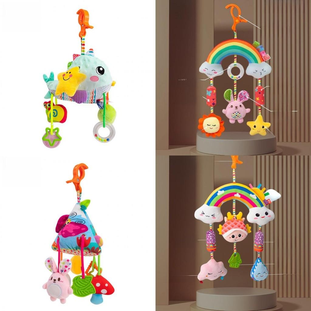 Plush Baby Grab Toy With Rope For Toddler Hand Exercise And Sensory Play