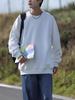 Men's Trendy Loose Round Neck Hoodie - Autumn/Winter, Long Sleeve, Plain Color, Versatile Design