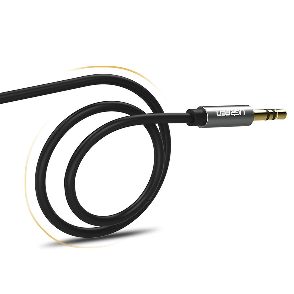 Ugreen AV119 Premium 5m 3.5mm Stereo Audio Cable - Black High-Fidelity Mini Jack Connector