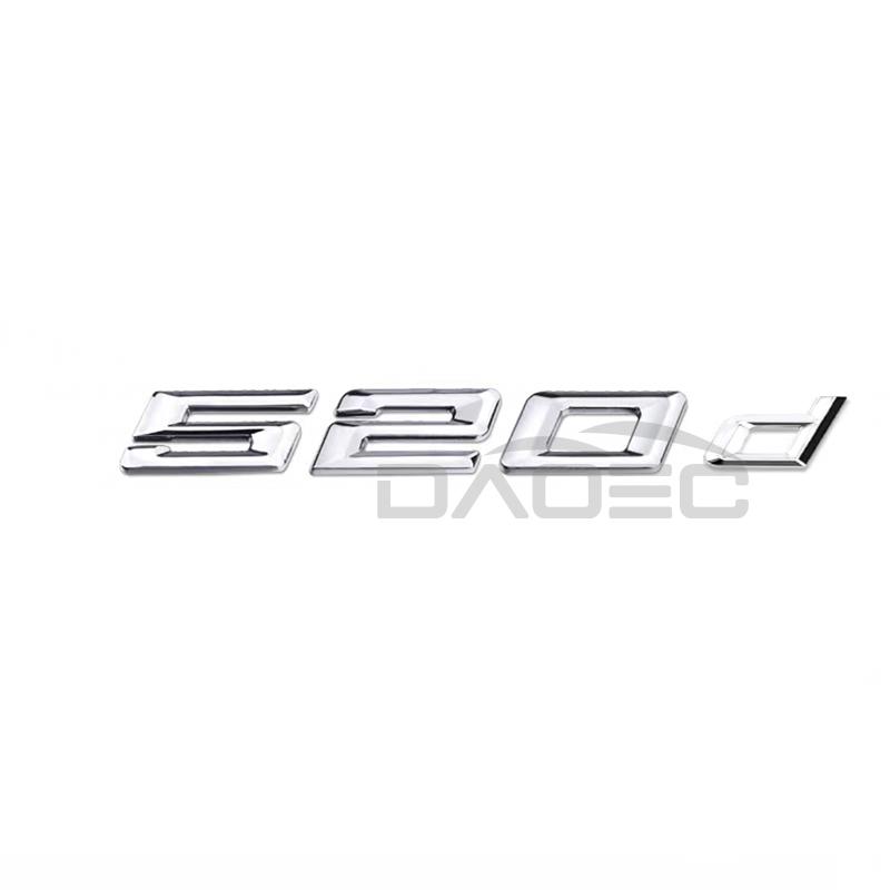 TRE22 Car 3D ABS Trunk Letters Logo Badge Emblem Decal Sticker For BMW 5 Series 520d 525d 528d 530d 535d 540d E39 E60 E61 F10 F11 G30