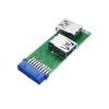Карта расширения на 2 порта USB 3.0 для материнских плат с 19-контактным разъемом, скорость передачи 5 Гбит/с