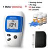 Sinocare Glucometer Kit X 50/100 Test Strips/ Needles Blood Glucose Monitor Test Accurate for Diabetes
