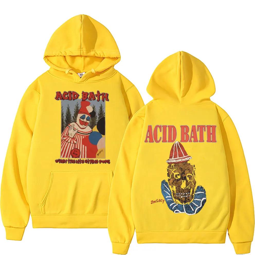 Acid Bath When The Kite String Pops Худи с графическим принтом из альбома Мужчины Женщины Флис Хлопок Толстовка Мужская Готическая Оверсайз Худи