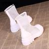 High Quality Women's Summer Platform Ankle Boots Korean Version of British Style Thin Mesh Sandals All-match Breathable Boots