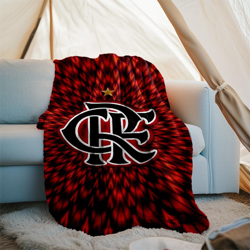 Clube de Regatas do Flamengo printed blanket—lightweight,soft,warm;versatile blanket all seasons—perfect as &air-conditioning throw,nap blanket