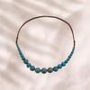 Simple Ceramics Beaded Necklace Choker Bohemia Ceramic Necklace Ethnic Style Necklace  Holiday