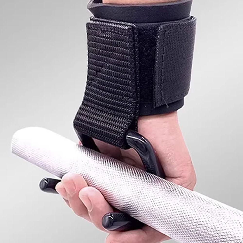 1/2Pcs Weight Strap Hand-Bar Wrist Strap With Wrist Wraps Gym Fitness Hook Weight Lifting Hooks