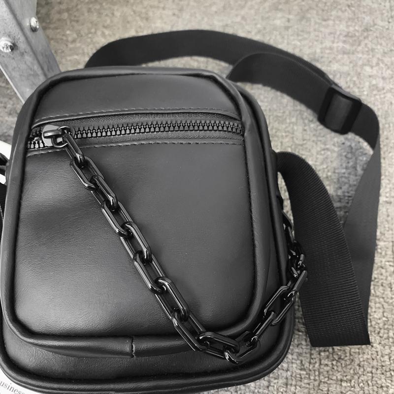 Трендовая брендовая сумка-мессенджер мужской рюкзак новый трендовый ins повседневная мужская сумка модная модная ПУ текстура наплечная сумка